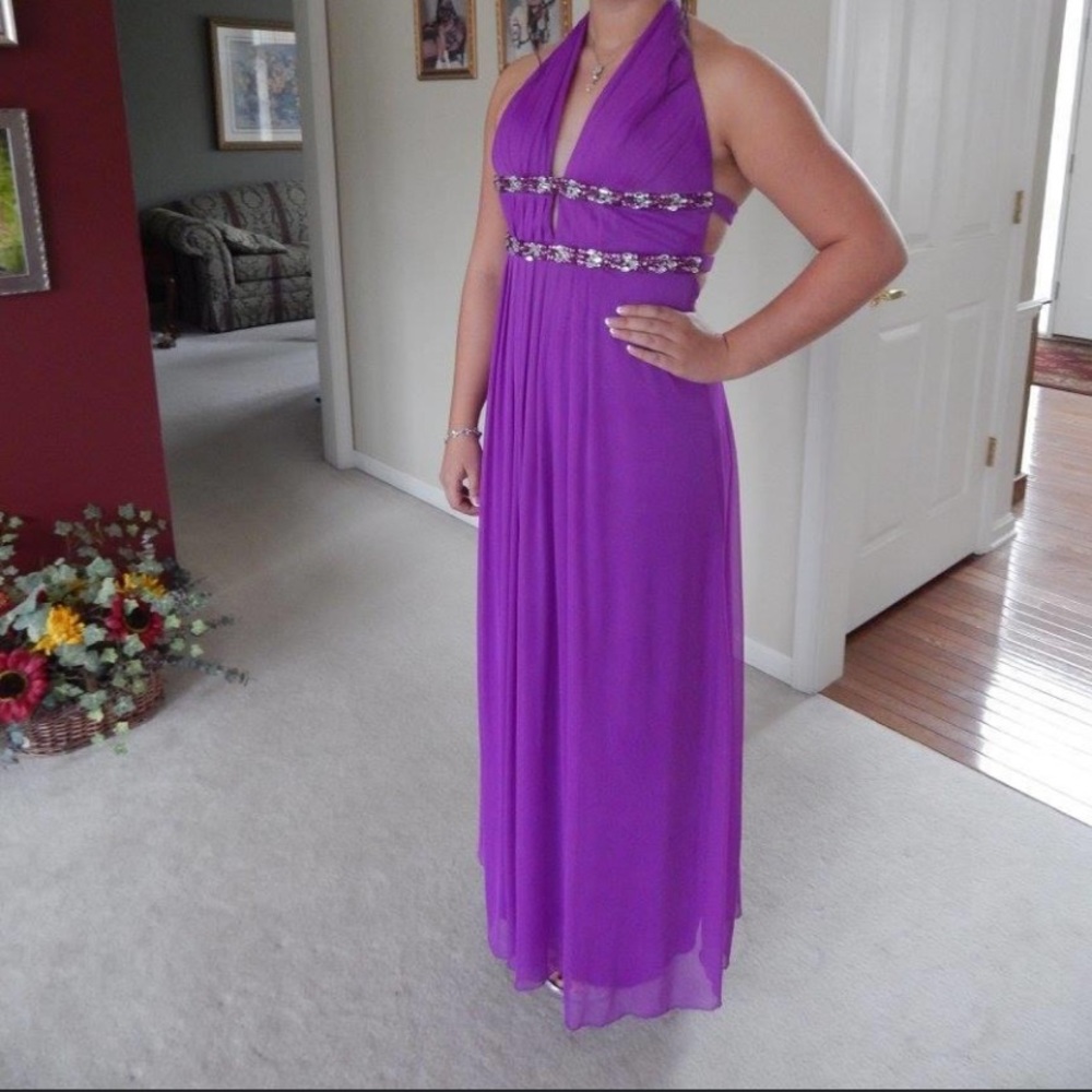 Purple prom dress